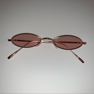 Metal Pink Minu Oval Sunglasses
